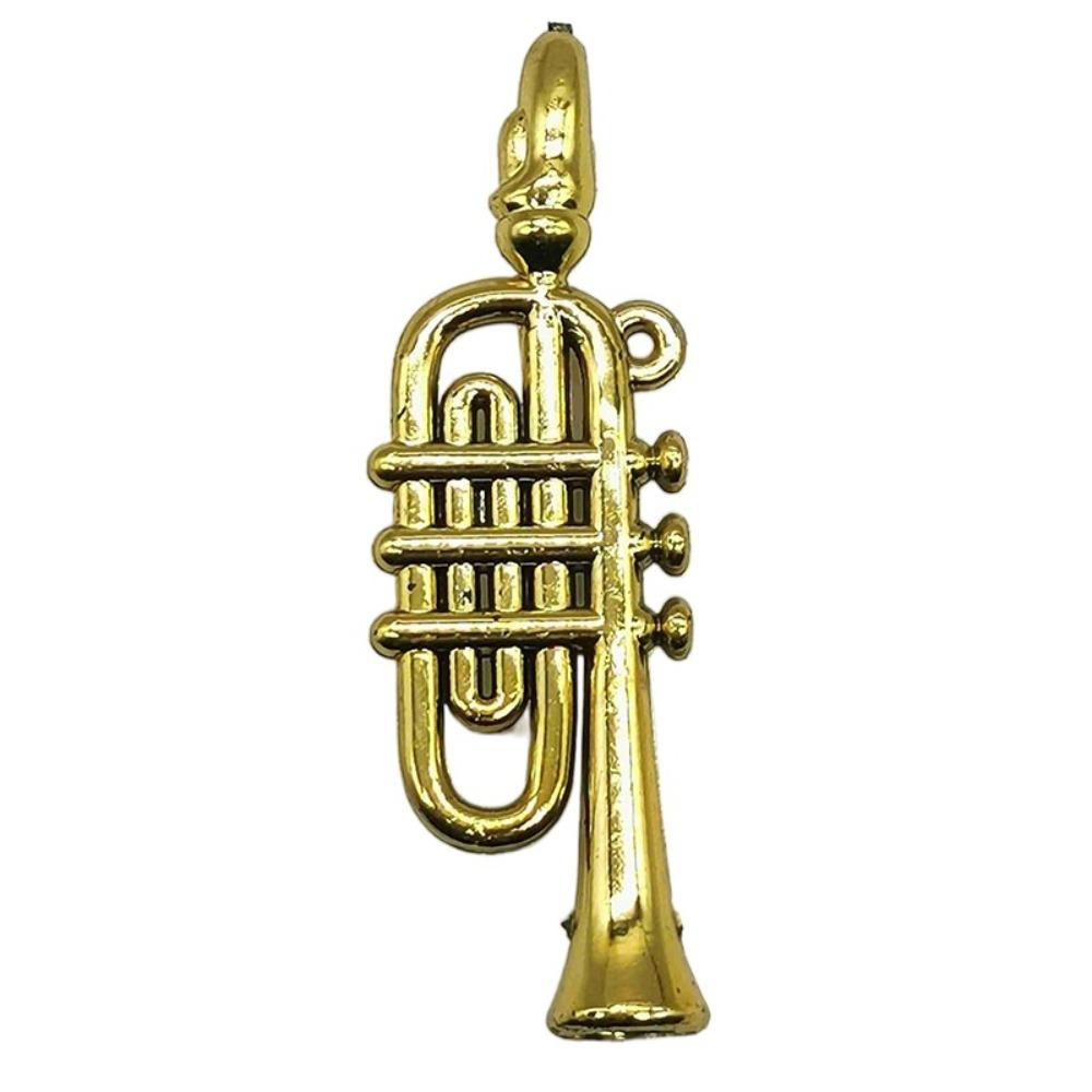 Plastic Plastic Gold Musical Instrument Saxophone Dollhouse Mini Musical  1:12 Dollhouse