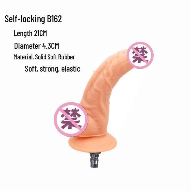 Self-Locking Female Simulation Dildo: Fully Automatic Erotic Masturbator B156
