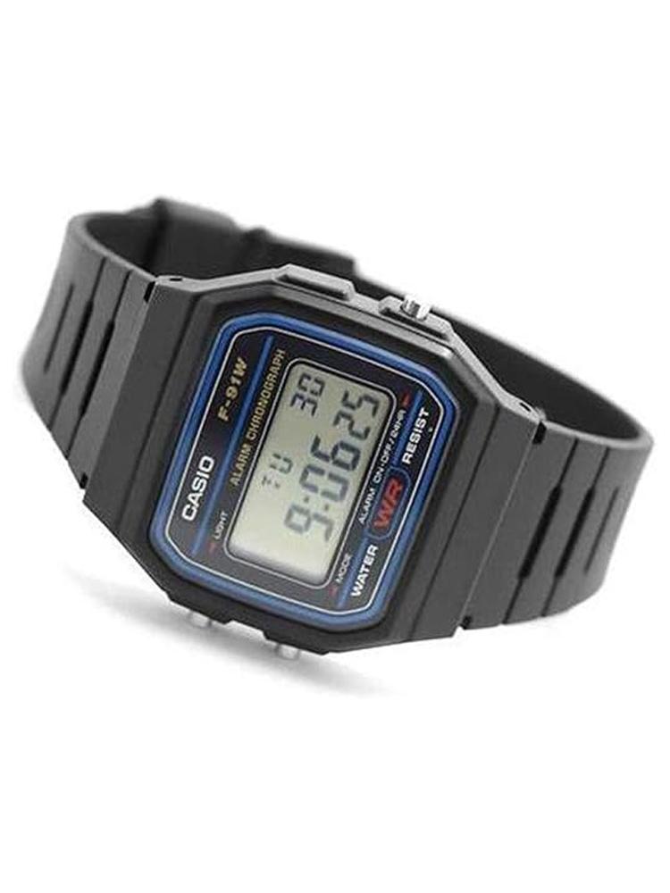 Casio Resin Case Resin Strap Men's Quartz Watch F-91W-1