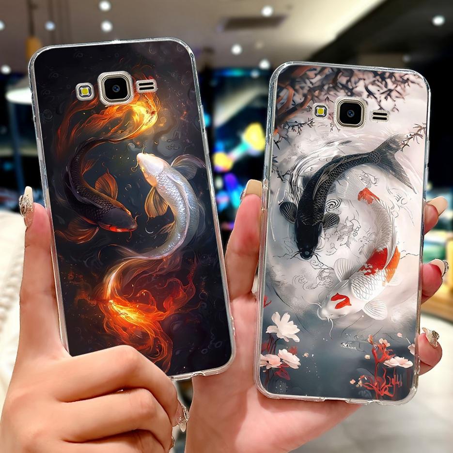 For Samsung Galaxy J7 Core J7Neo J7NXT J701F Case New Luxury Painted Cover Soft Slim Phone Case For Samsung J7 2015 J700F Fundas
