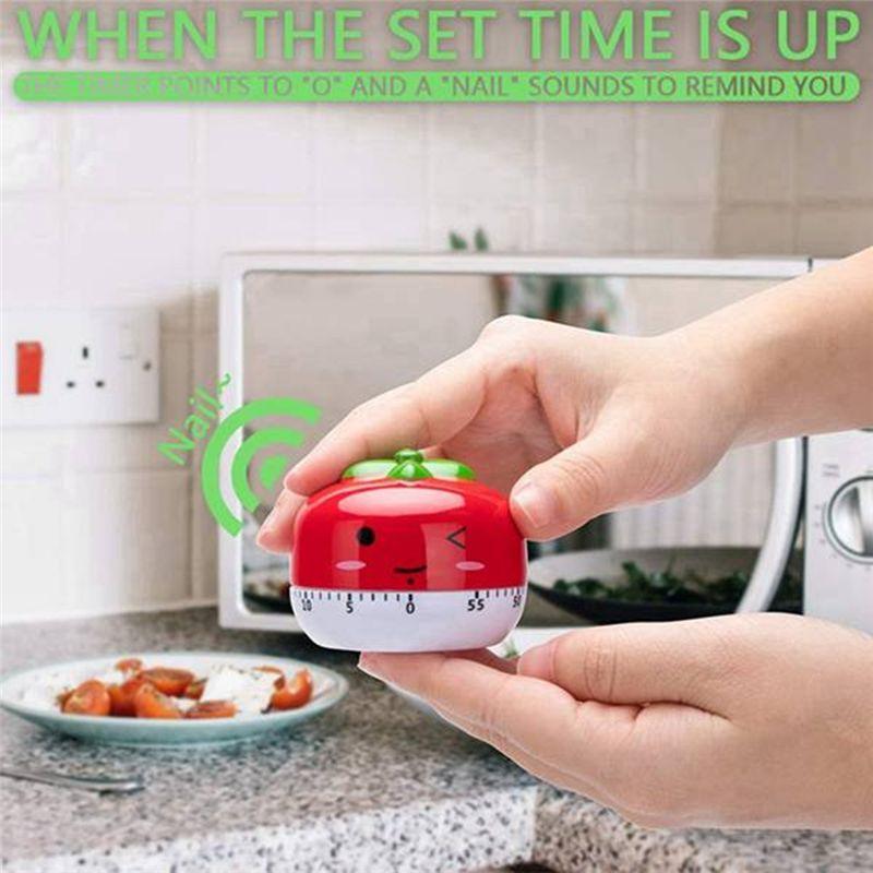 AEE4-Rotary Tool Egg Cooker Timer Novelty Kitchen Timer Vegetable Animal Cooking Timer Digital Egg Timer Cupcake Timer