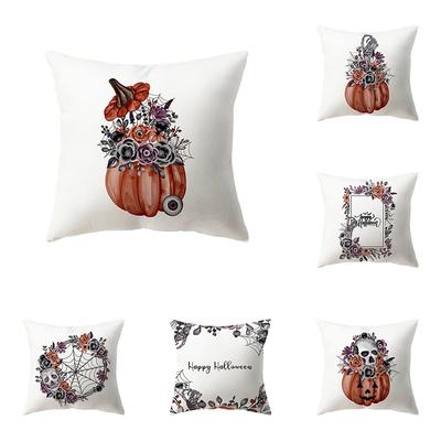 Totenkopf Kürbis Kissenbezug Halloween Thema    Sofa Stuhl Bett Kissen  Heimdeko  Kissenbezüge  Dekokissen