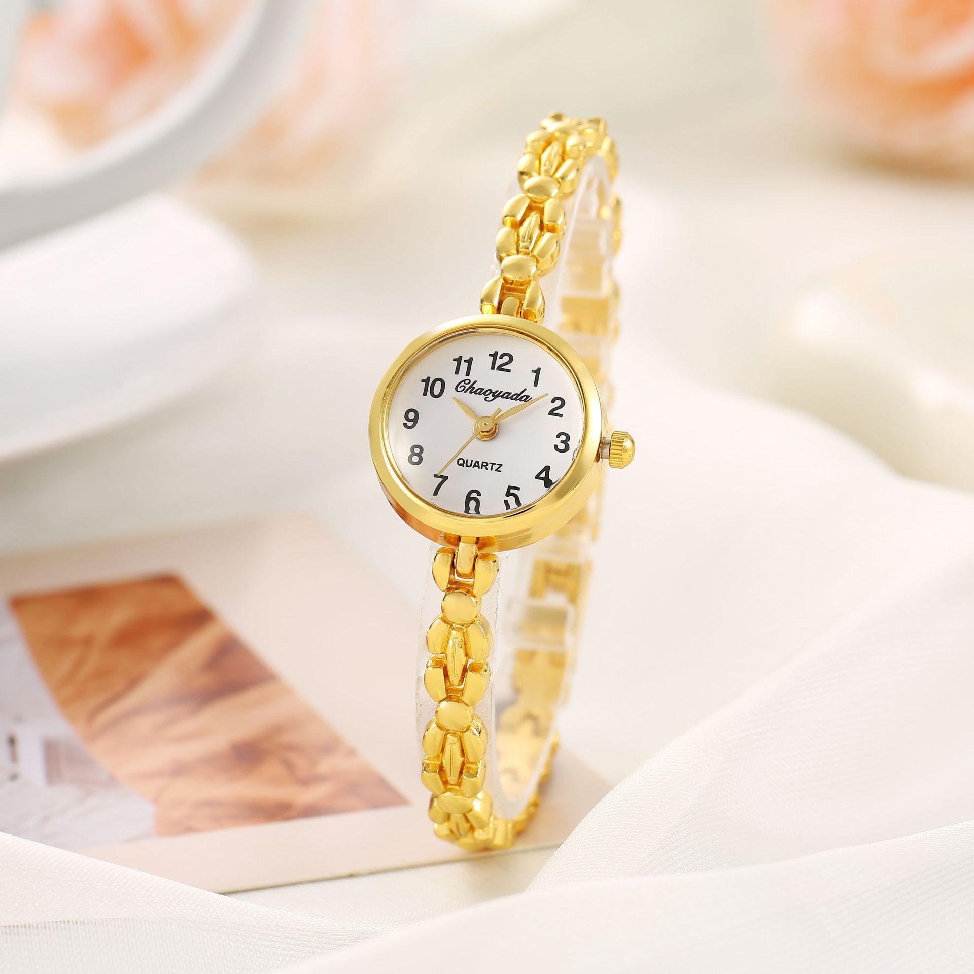 

Vintage Gold Ladies Watches Elegant Thin Bracelet Quartz Wristwatch for Woman Fashion Simple Women Watch relogio feminino
