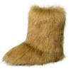 New European and American Spice Girls Fluffy Boots Women'sTide Autumn and Winter Warm Thick-soled Medium Boots Fluffy Boots Shibuya Fashion Snow Boots