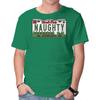 Unisex Crew Neck T-Shirt Christmas License Plate Graphic Short Sleeve Casual Tee
