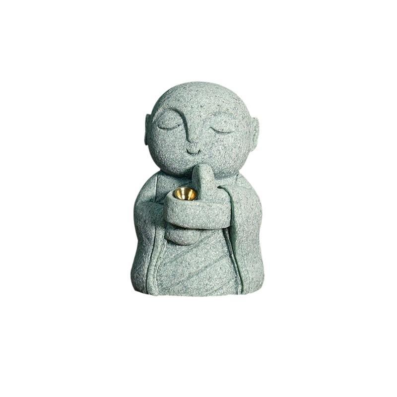  Jizo Monk Statue Figurine Hideouts FishTank Decorations for Aquariums
