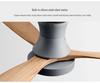 42-Inch Modern Minimalist Copper Ceiling Fan with Dual-Control Silent Light and Wooden Blades