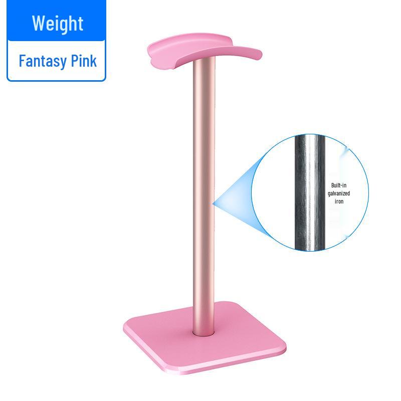 Aluminum Headphone Stand with Counterweight - Over-Ear Desktop Hanger for Gaming Headsets