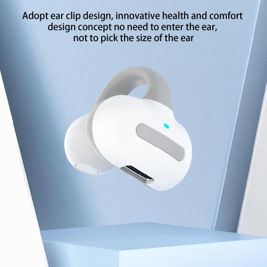 M-S8 Écouteurs de sport Conduction osseuse Clip d'oreille Étanche à la vie Compatible Bluetooth 5.3 Son HiFi Écouteurs sans fil Fourniture pour la maison