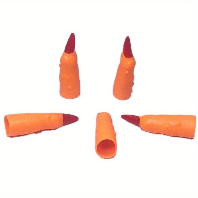 Halloween Prop Random Color Witch Ghost Holiday Party Decora Environmenatal Protection Zombie Fake Fingers Witch Nail Set Cover