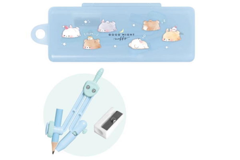 

Kamio Japan Compass with pencil sharpener Suyasuya Moffy 214761