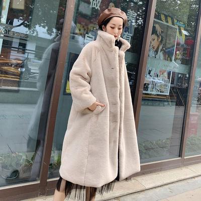 2024 Winter Women's Long Coat Fashion Outerwear Loose Lapel Faux Fur Coat Women Long Sleeve Plush Jacket Female Fluffy Overcoat Oversized Streetwear