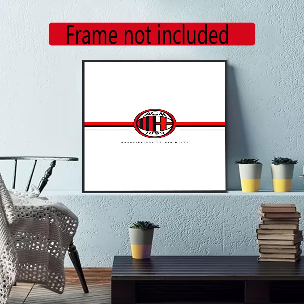 Ac Milan 5D Diy Diamond Paintings Mosaic Wall Round Diamond Art Painting Kits Embroidery Crystal Accessories Frameless