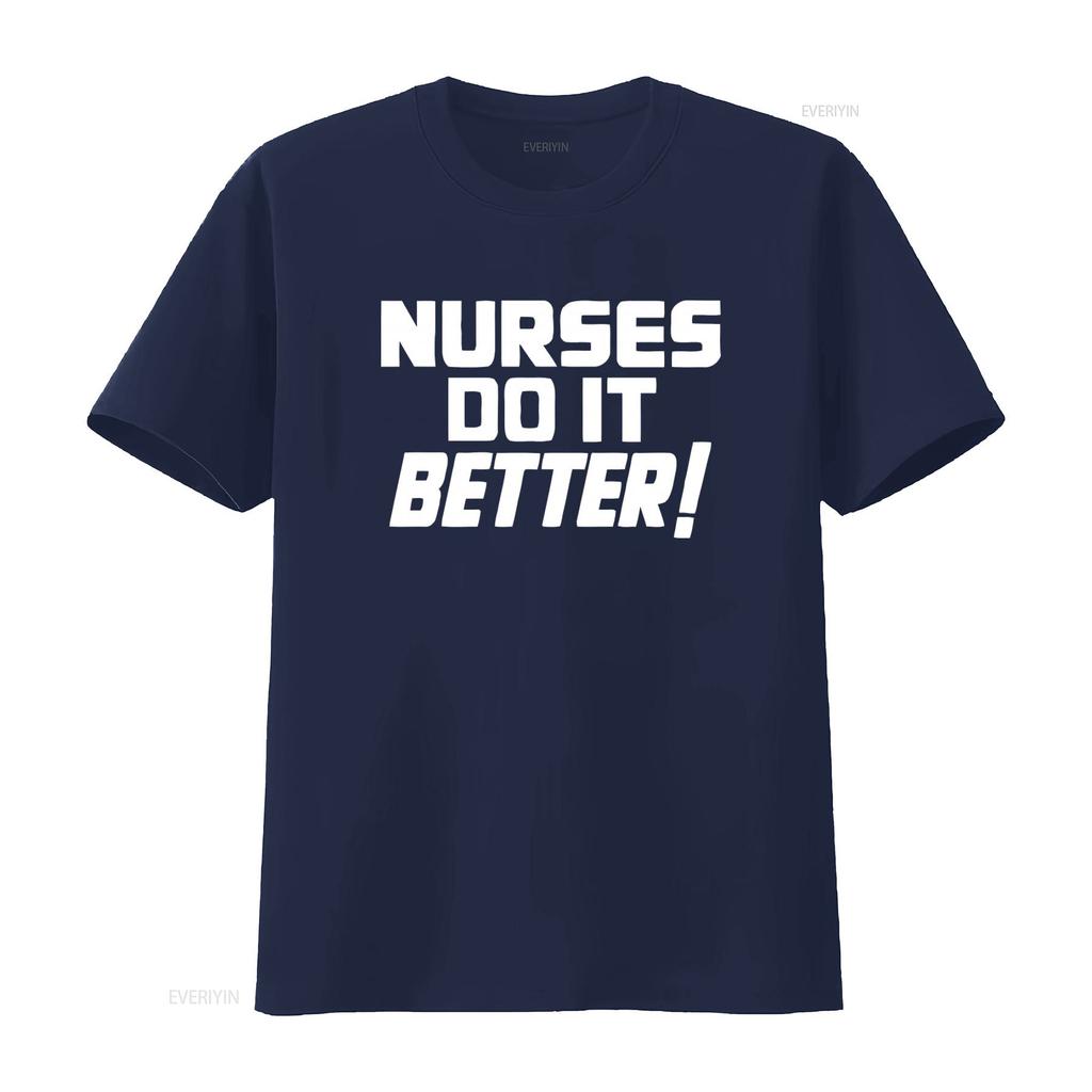Nurses Do It Better T Shirt Classic Rock Inspired Medical Tribute All Sizes Available Vintage Washed Top For Everyday Wear