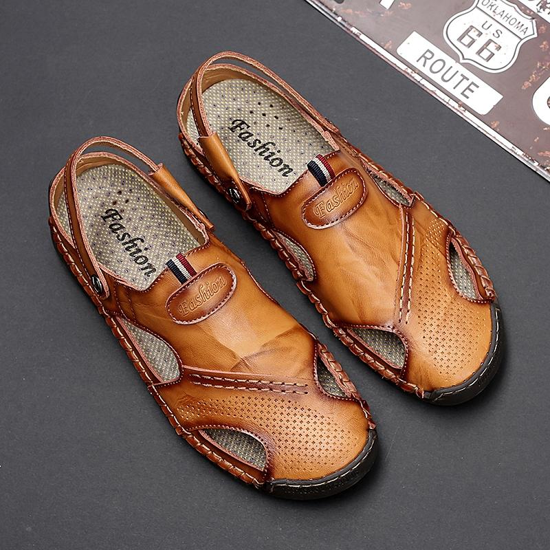 Summer Sandals Men Classic Roman Sandals 2025 Slipper Outdoor Sneaker Beach Rubber Flip Flops Men Water Trekking Sandals