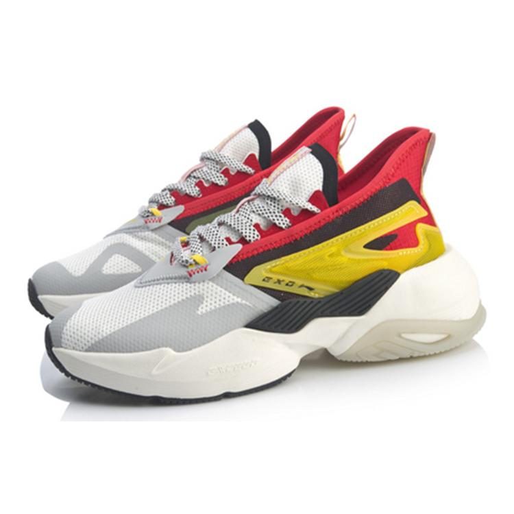 Li Ning Exceed Slip Resistant, Abrasion Resistant, Breathable, Lightweight Low top Casual Shoes Women's Vermilion AGLQ028-1