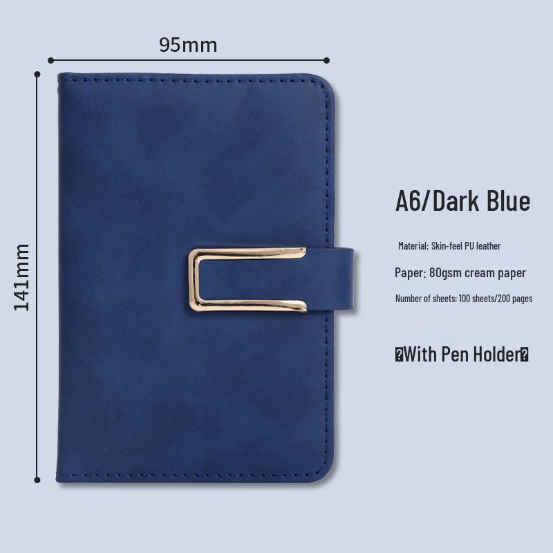 Individuelle Gestaltung eines A5-Notizblocks für das Büro mit Logo-Schnalle