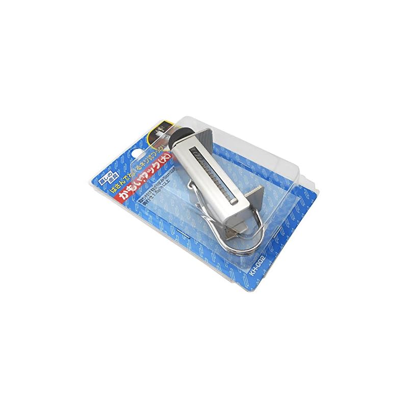 Waki Sangyo Large Screw-Type Hook for Door Frames, Wooden Desks, 1 Piece, Silver, 2kg Load Capacity, 80 x 55 x 25mm, KH-002