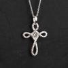Black Diamond Cross Pendant 925 Sterling Silver Black Rhodium Jewelry