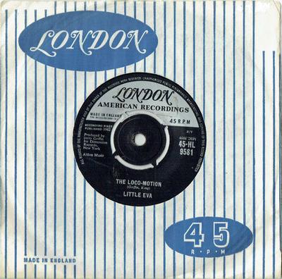7inch Record LITTLE EVA - The Loco-motion 45HL9581 London Records, 1962 UK Rock Used