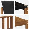 Outdoor Sofa Set with Cushions 7 Pcs Natural and Black