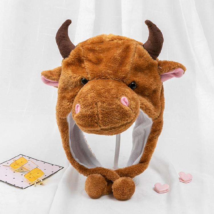 Vindtät Varm Hatt Plysch Kohatt Halloween Show Rekvisita Kohatt Utklädnad Dekoration