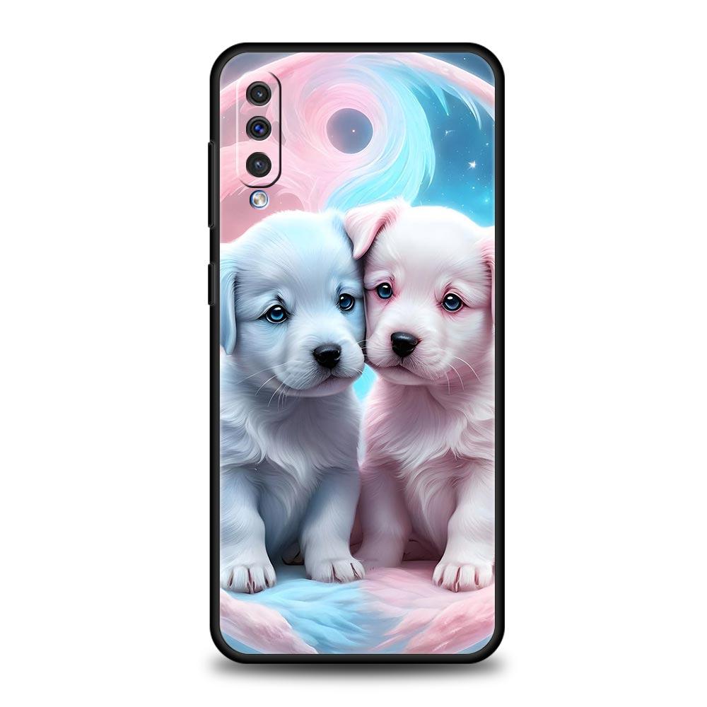 Cute Little Dog Phone Case for Samsung Galaxy A56 A36 A26 A16 A34 A24 A42 A22 A20 A12 A40 A30 A10 5G Soft TPU Cover Shell Fundas
