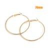 Fashion Large Hoop Earrings 40mm 60mm 80mm Big Smooth Circle Earrings Round Brincos Loop Earrings for Women Jewelry Party GiftsGood product