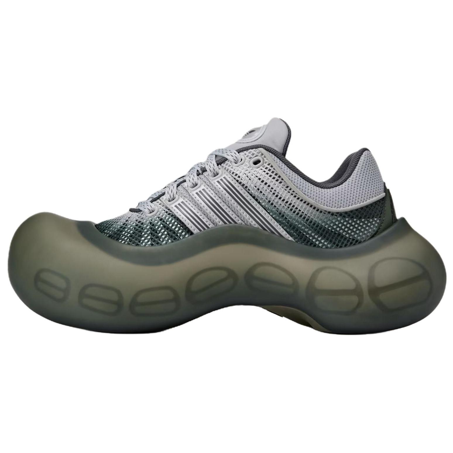 

AVAVAV x Adidas Originals Moonrubber Megaride Дихаючі Повсякденні Кросівки Жіночі Сіро-Білі HQ4998 38