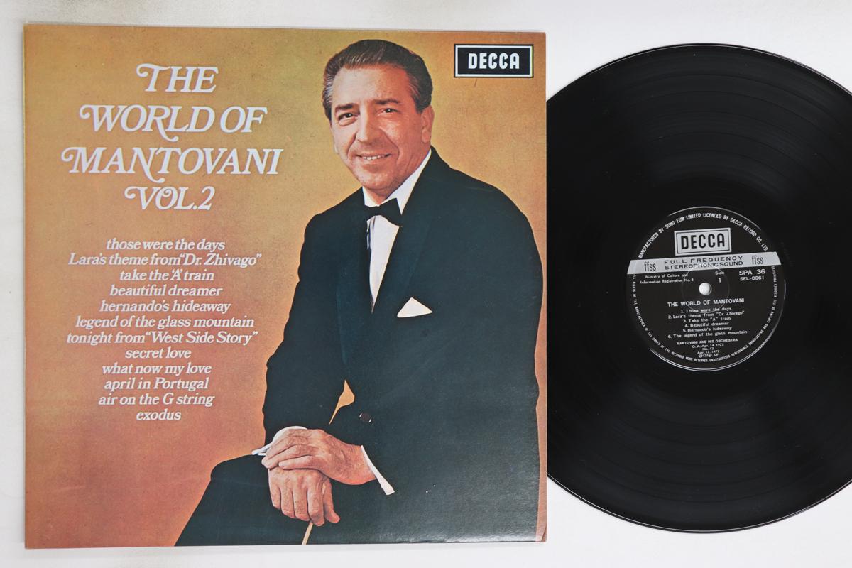 

LP Record MANTOVANI - World Of Mantovani Vol.2 SPA36 SUNG EUM LIMITE South Kore New Age & Easy Listening Used