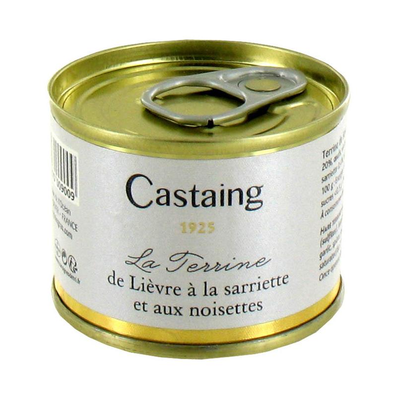 Castaing Hare Terrine with Savory and Hazelnuts 67g