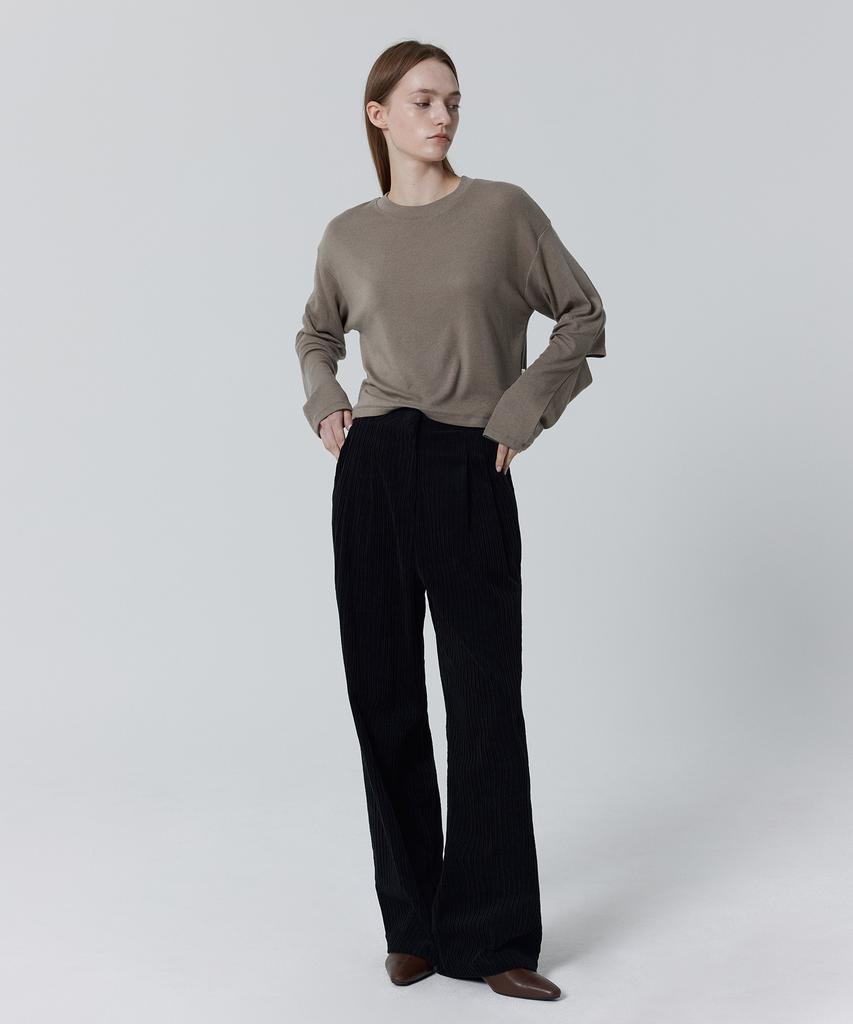 Julliapepe Classic Corduroy Slacks (Black)
