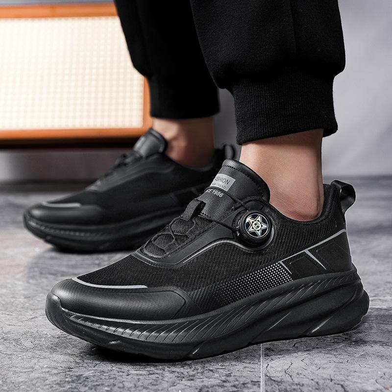 Special Kitchen Non-slip Shoes Men's Chef Shoes Special Waterproof and Oil-proof Lightweight Catering Work Shoes Black Customization