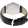 Citizen Q&Q Men's Analog Solar-Powered Waterproof Wristwatch with Leather Strap, White, Model H008-304