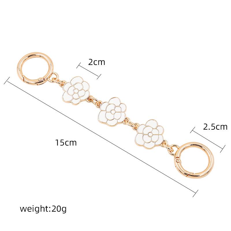 

Удлинитель цепочки для сумки с цветами - Декоративный металлический удлинитель плечевого ремня для сумок для маджонга