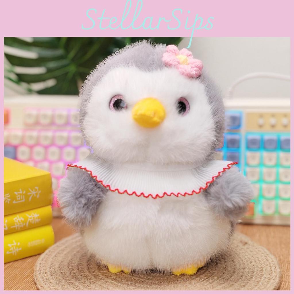Scarf Hat Penguin Design Animal Playful Toy Couple Plush Toys Decoration Room