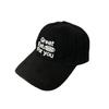 Fashion Casual Cotton Unisex Baseball Hat With Letter Embroidery For Use Outdoor