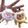 Bee Sheep Cartoon Bee Sheep Plush Pendant Dongdong Sheep Dongdong Sheep Plush Keyring  Kids Gift