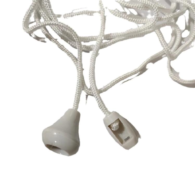 10Pcs 1.5m Light Switches Pull Rope Bathroom Light Pull Cord String with Connector for Ceiling Switches Bathroom Light
