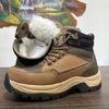 Platform Ski Shoes High-top Mountaineering New Waterproof and Non-slip Thickened Wool Warm Snow Boots Men's Ultra-light Cotton Shoes