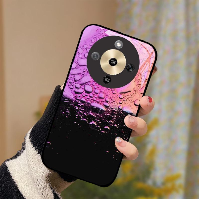 For Honor X9d 5G Case Fashion Tempered Glass Back Cover For Honor X9d 6.79" Bumper Camera Protection Shockproof Fundas Coque
