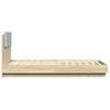 Bed Frame with Headboard and LED Lights Sonoma Oak 75 X 190 Cm