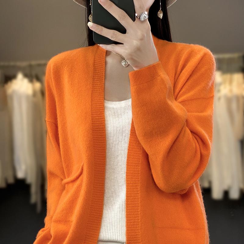 TIFICY Women s Fashion Casual Fall Winter Solid Color Print Long Sleeve Sweaters S