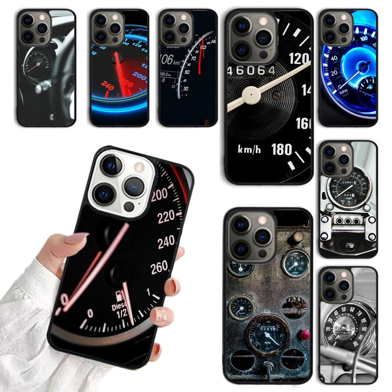 Cool Retro Speedometer Phone Case Cover For iPhone 17 Air 16 15 14 Plus for Apple 16 11 12 13 Pro Max Coque