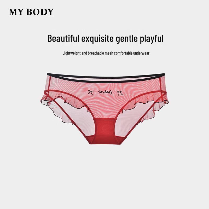 Mybody Women's Sexy Lightweight Breathable Low-Rise Mesh Briefs