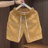 Summer Men’s Quick-Dry Zipper Pocket Shorts, Korean Casual Loose Fit for Couples