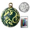 60cm Christmas Tree Hanging Ornament PVC Glow Outdoor Toy Ball Home Garden Christmas Inflatable Ball New Year Party Decoration
