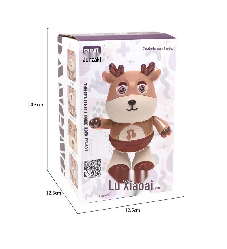 Electric Deer Toy with Sound, Light, Swinging, and Winking Eyes - Children's Toy Inspired by TikTok.