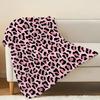 Leopard Print Flannel Fleece Blanket Cozy High-Density Plush, Soft Warm Throw for Home, Couch, Halloween & Christmas