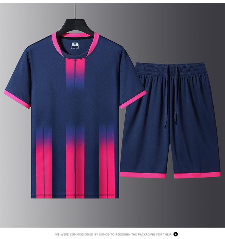 Summer Sports Suit For Men, Summer Running Quick-drying Short-sleeved Suit, Loose Ice Silk Running Suit, Two Suits